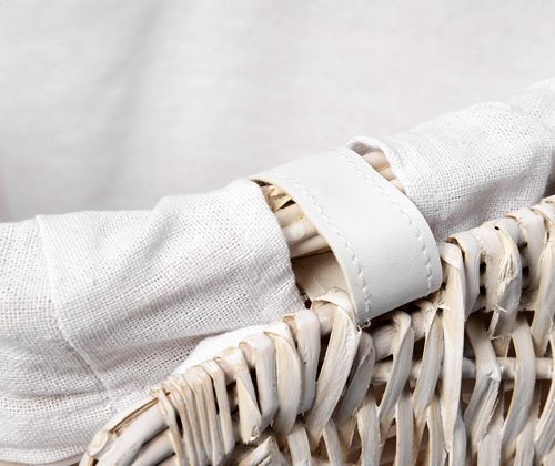 Плетеная корзина для белья с крышкой WasserKRAFT Vils, WB-560-M