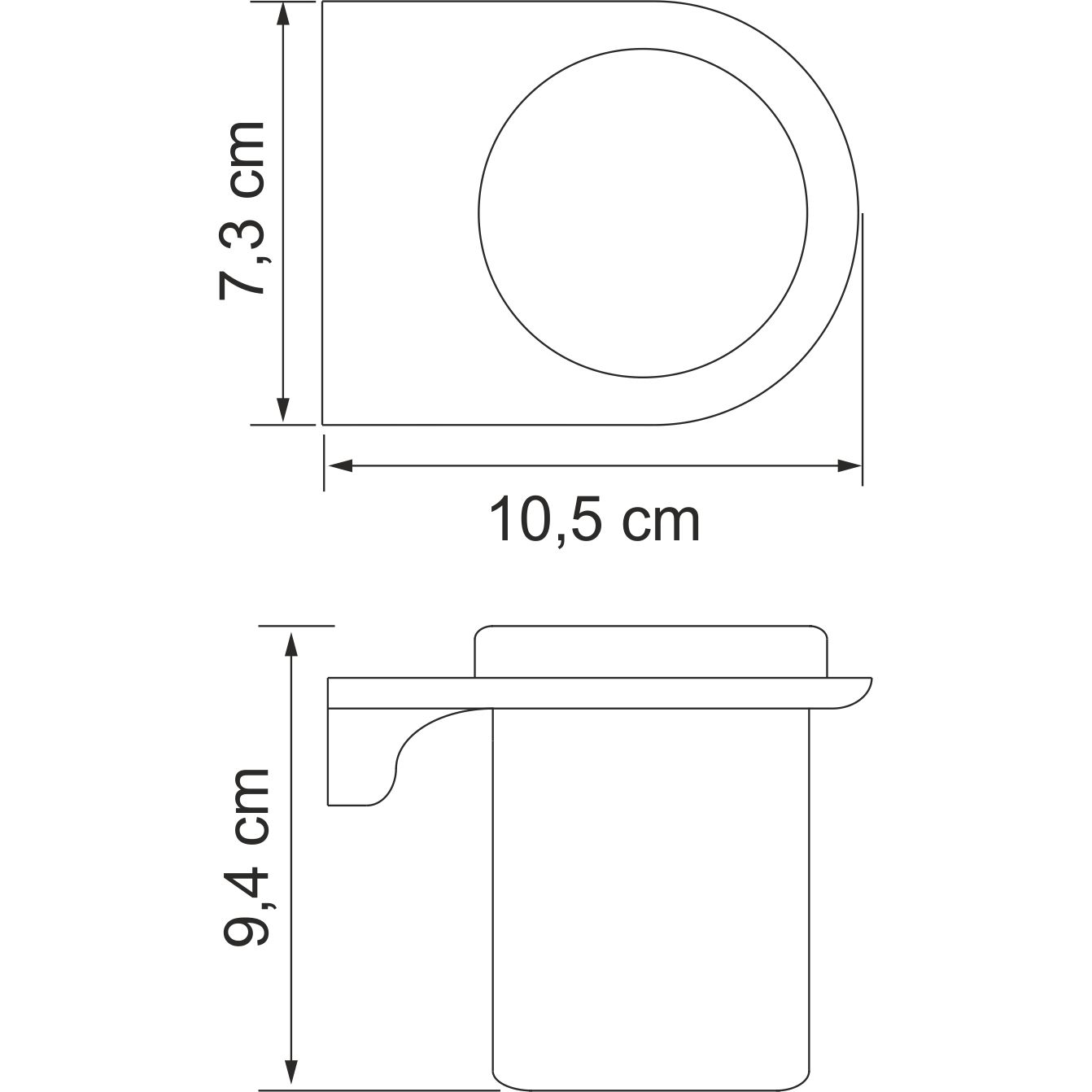 Подстаканник одинарный WasserKRAFT Kammel, K-8328