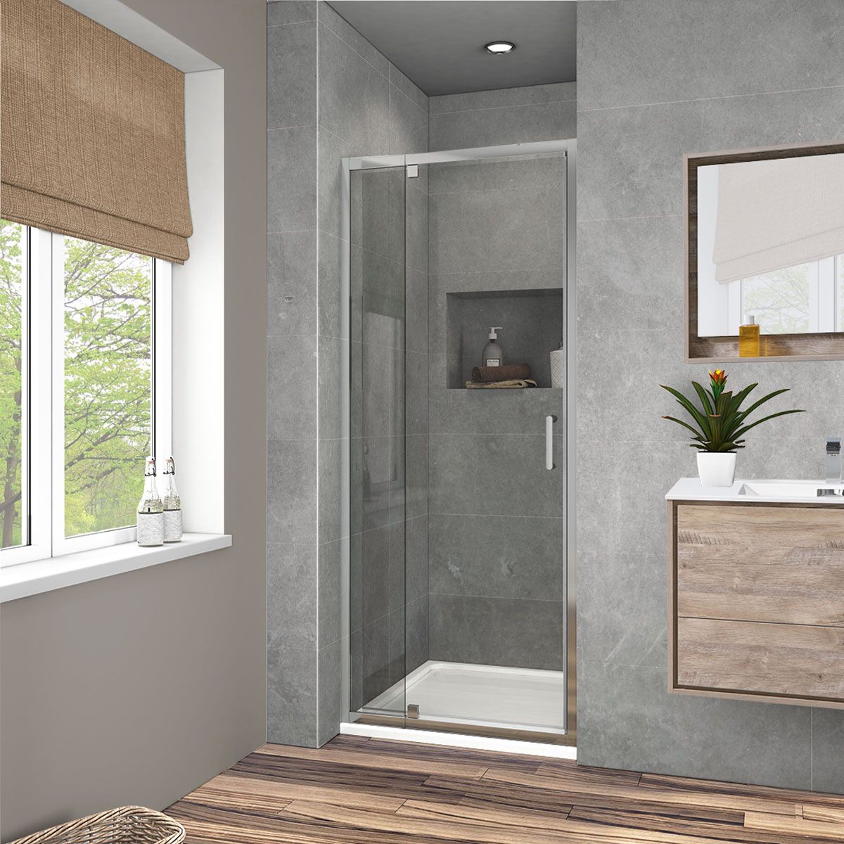 Душевая дверь Vincea Intra 90/100, VDP-1I9010CL