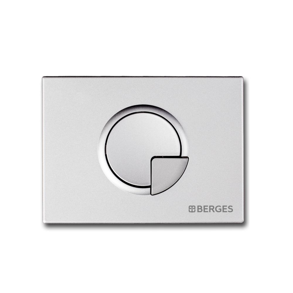 Инсталляция для скрытого монтажа унитаза Berges Novum кнопка R2 матовый хром, 040222