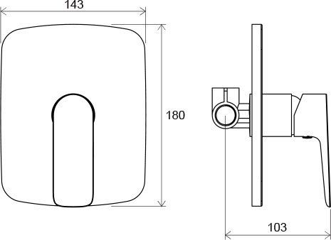 Смеситель скрытого монтажа Ravak Classic CL 062.00, X070087