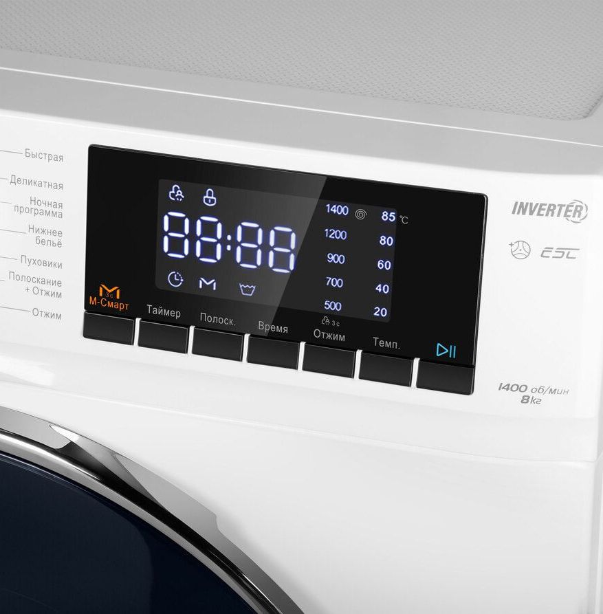 Стиральная машина с инвертором Maunfeld MFWM148WH02