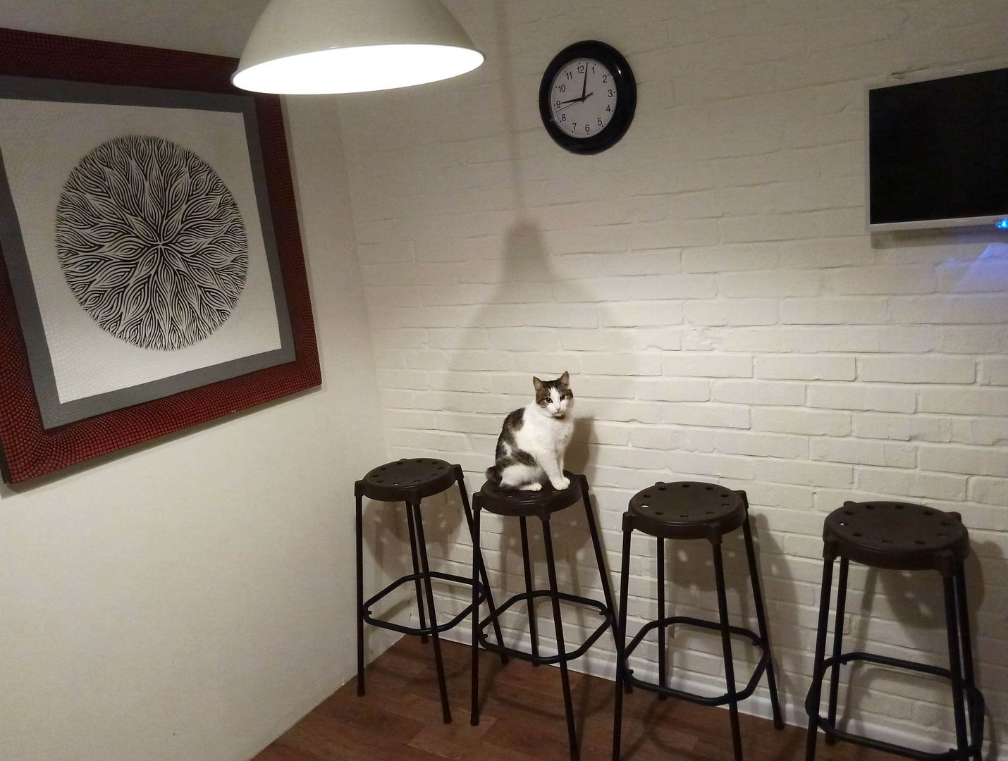 Каркас барного стула Sheffilton SHT-S48 черный муар, 906268