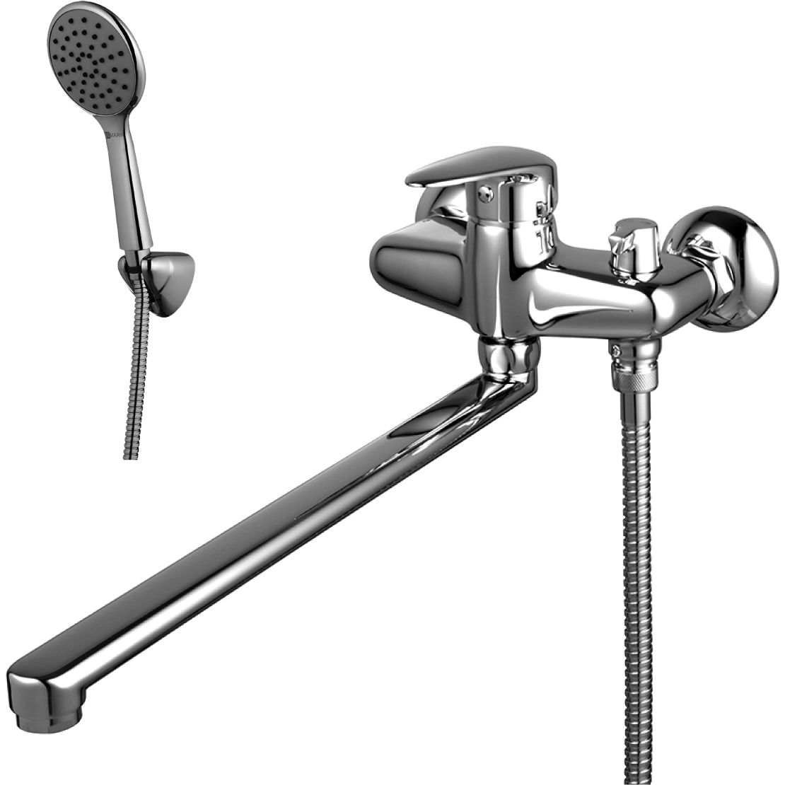 Смеситель универсальный с плоским изливом 350 мм Lemark Pramen, LM3317C