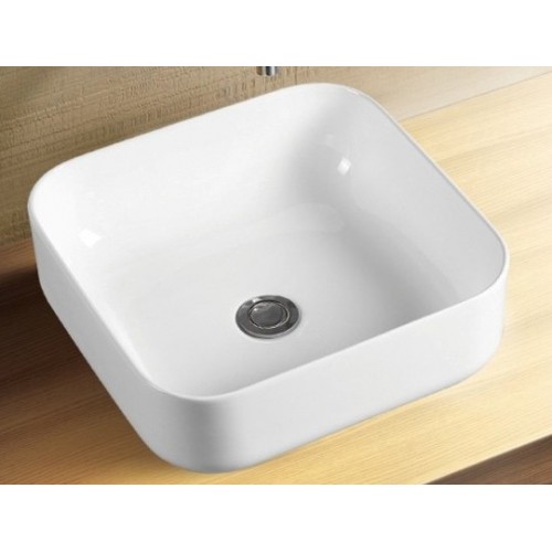 Умывальник накладной Esbano Ergina белый 38.5x38.5