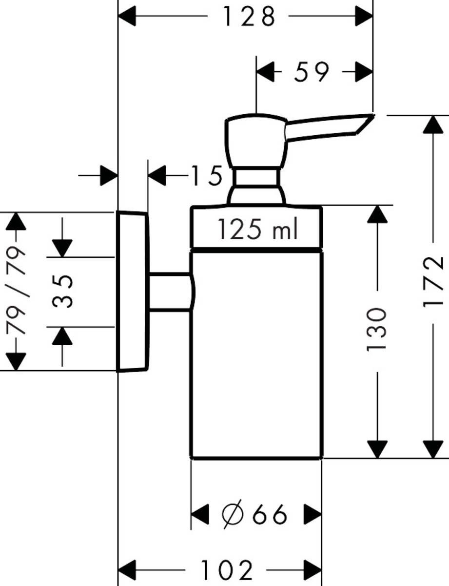 Дозатор жидкого мыла Hansgrohe, 41503000