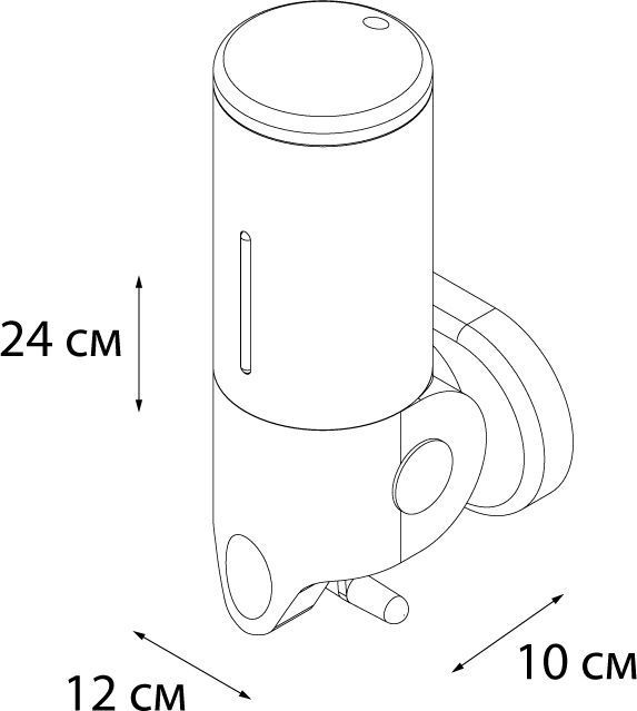 Дозатор для ж/м настенный 0,5 л Fixsen Hotel, FX-31012A