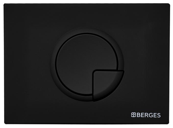 Инсталляция для скрытого монтажа унитаза Berges Novum кнопка R5 Soft Touch черная, 040225