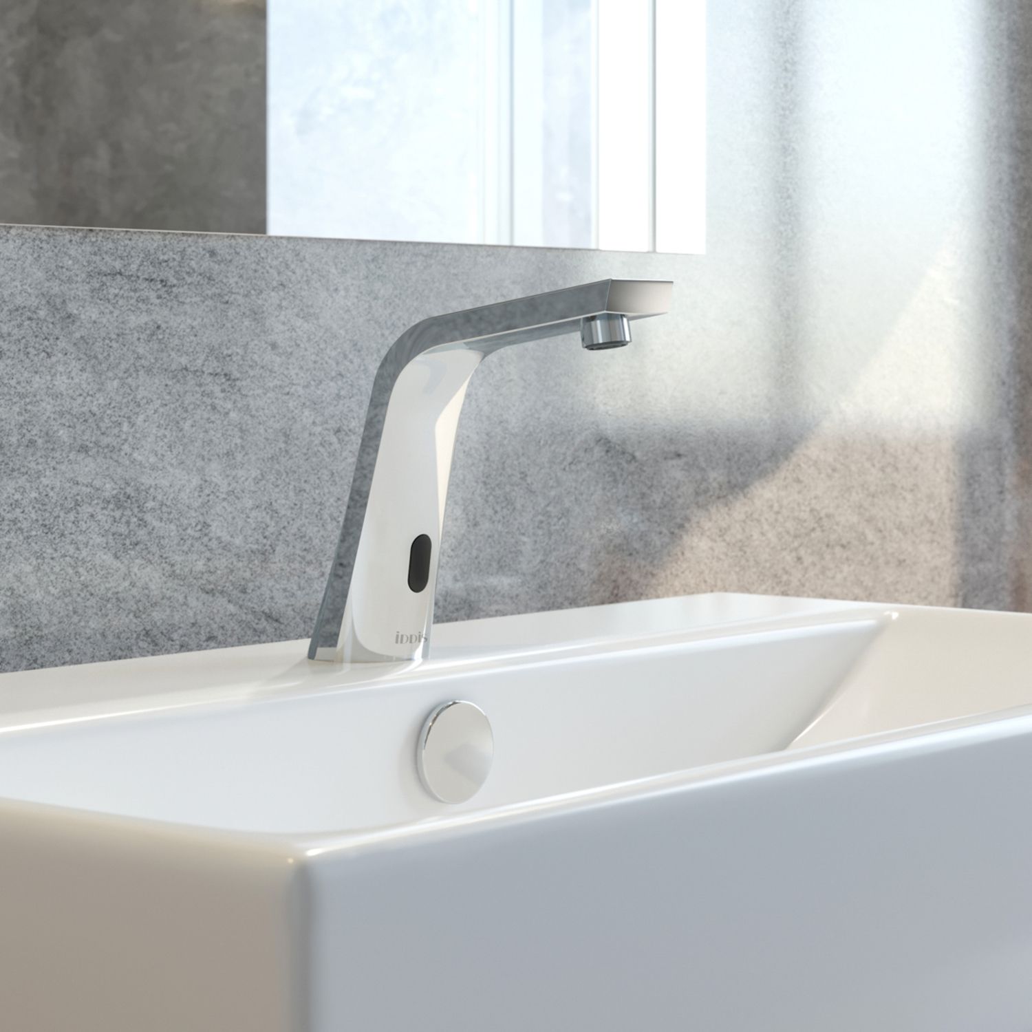 Смеситель для умывальника сенсорный Iddis 020, 020SBSNi86