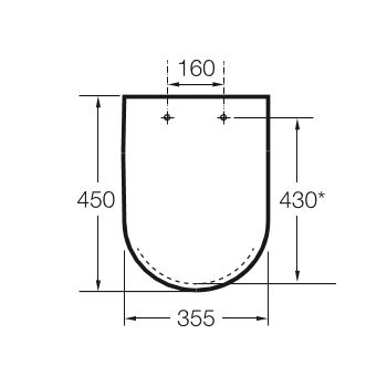 Пневмокрышка унитаза Roca Dama-N, A801782004