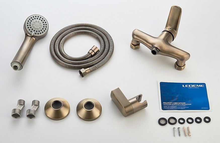 Смеситель для душа бронза Ledeme L2048C