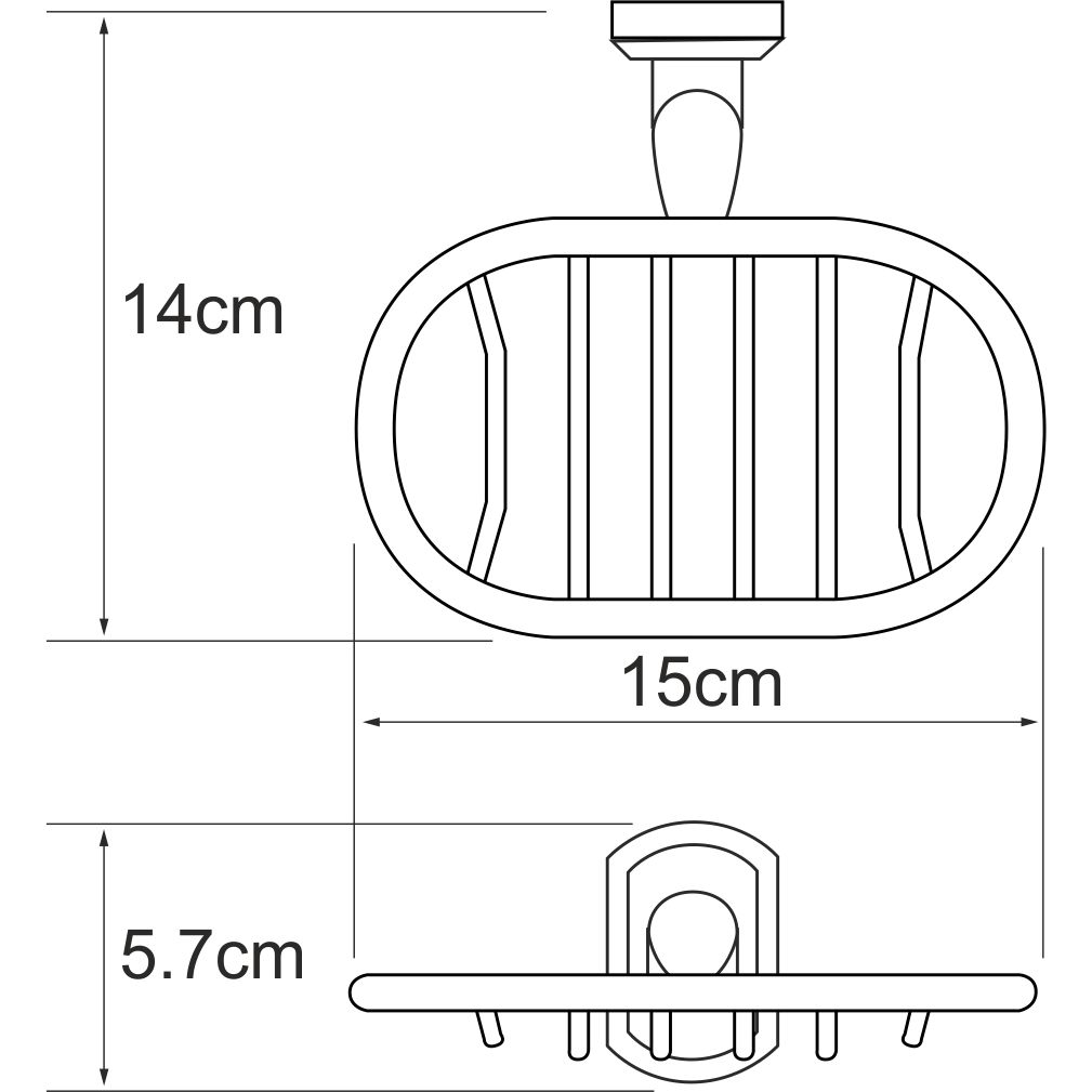 Мыльница решетка WasserKRAFT Oder, K-3069