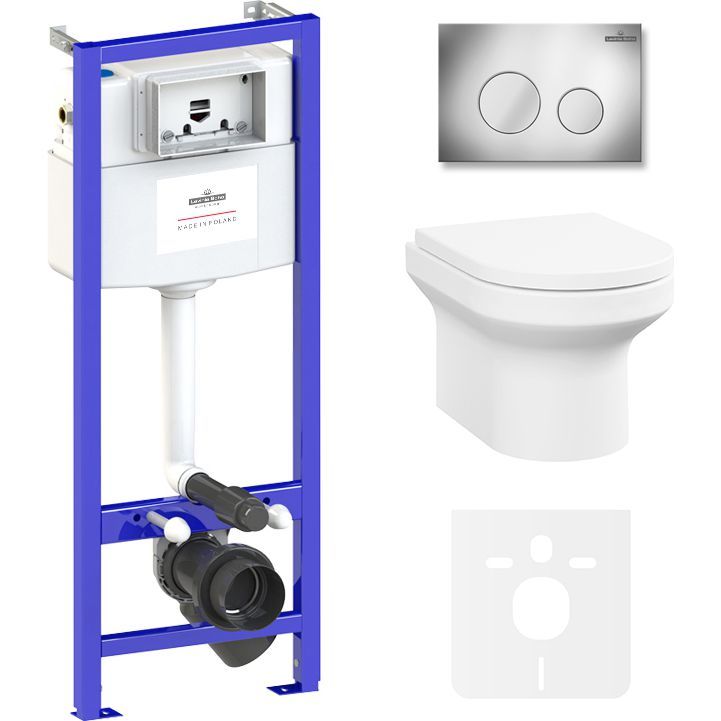 Комплект инсталляции и унитаза 6 в 1 Lavinia Boho Relfix Grance Hill Rimless, 87561006