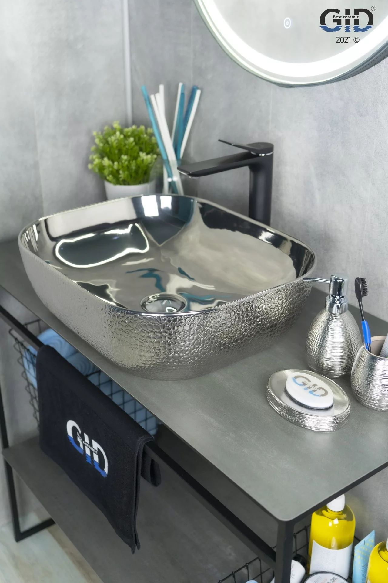 Умывальник Gid D1302H009 50x40, 53304