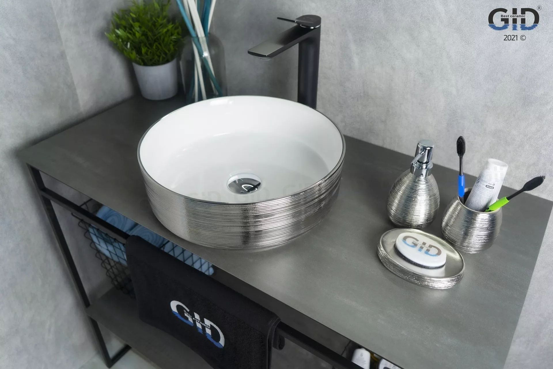 Умывальник Gid D1357H131 36x36, 53328