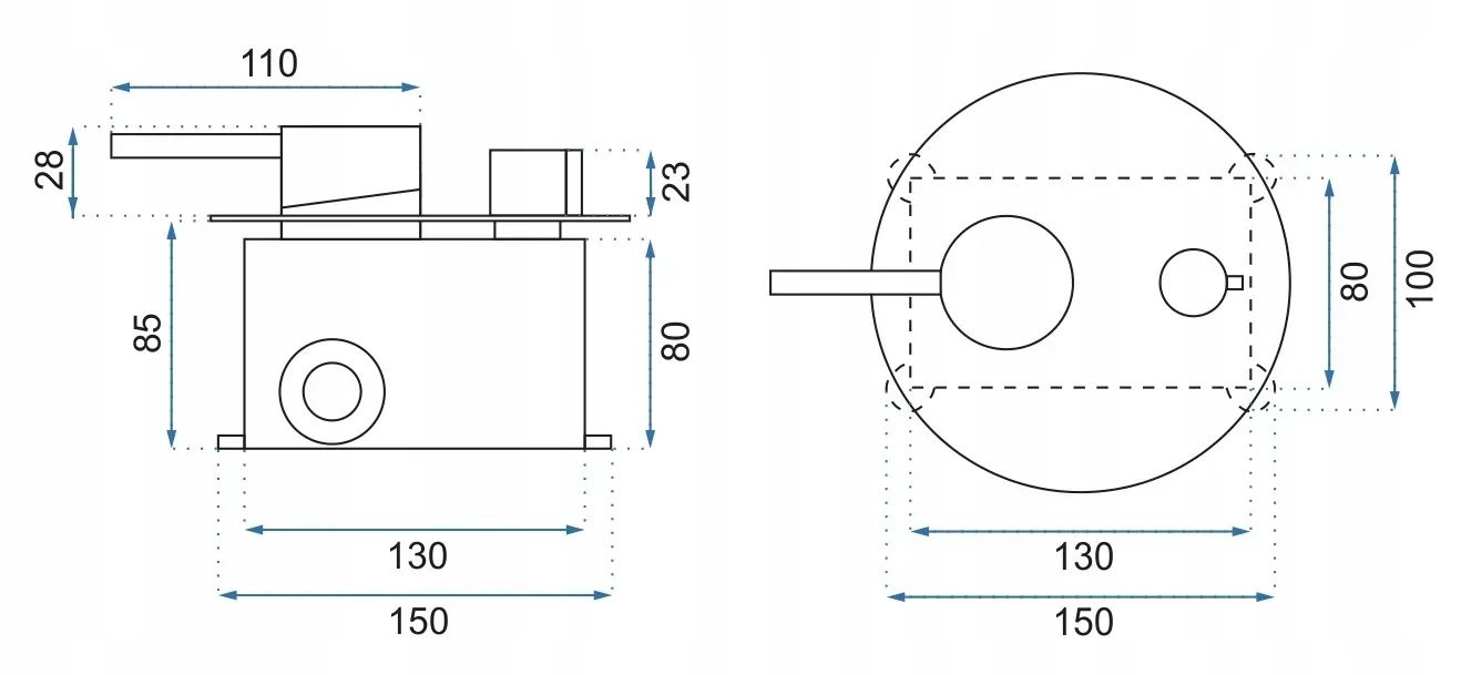 Комплект Rea Lungo Miler Termostat Chrome, REA-P6715