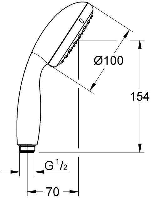 Душевая лейка Grohe New Tempesta, 27852001