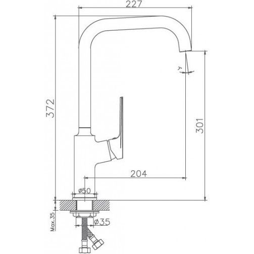 Смеситель для кухни Haiba HB70533-3