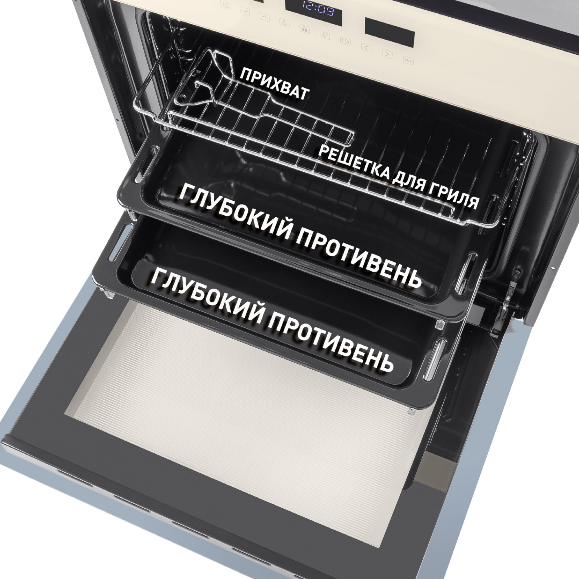 Шкаф духовой электрический Maunfeld, EOEH.5811BG