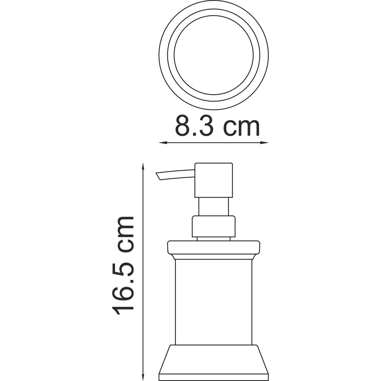 Дозатор для жидкого мыла WasserKRAFT Donau, K-2499