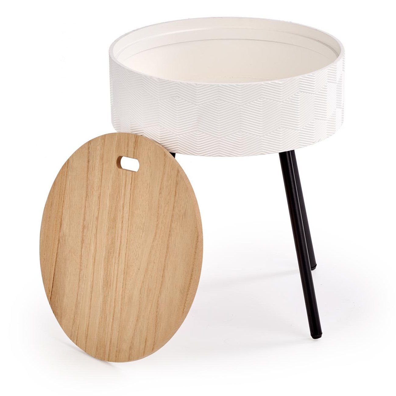 Стол журнальный Halmar Aura белый матовый, V-CH-AURA-LAW-BIALY