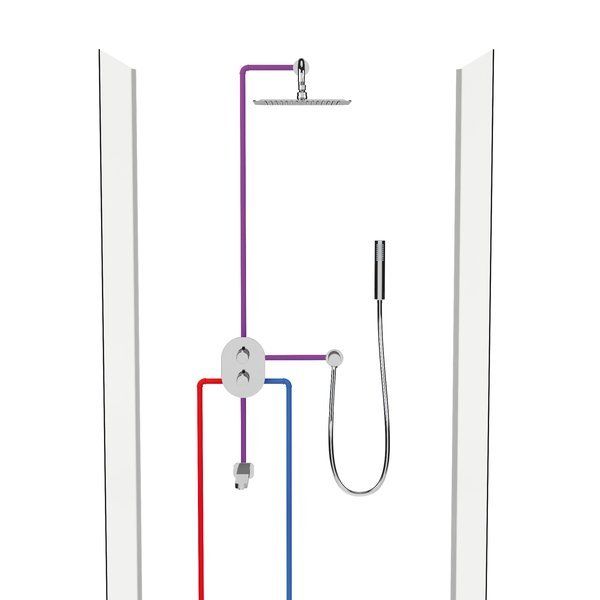 Смеситель скрытого монтажа Ravak Chrome CR 067.00, X070075