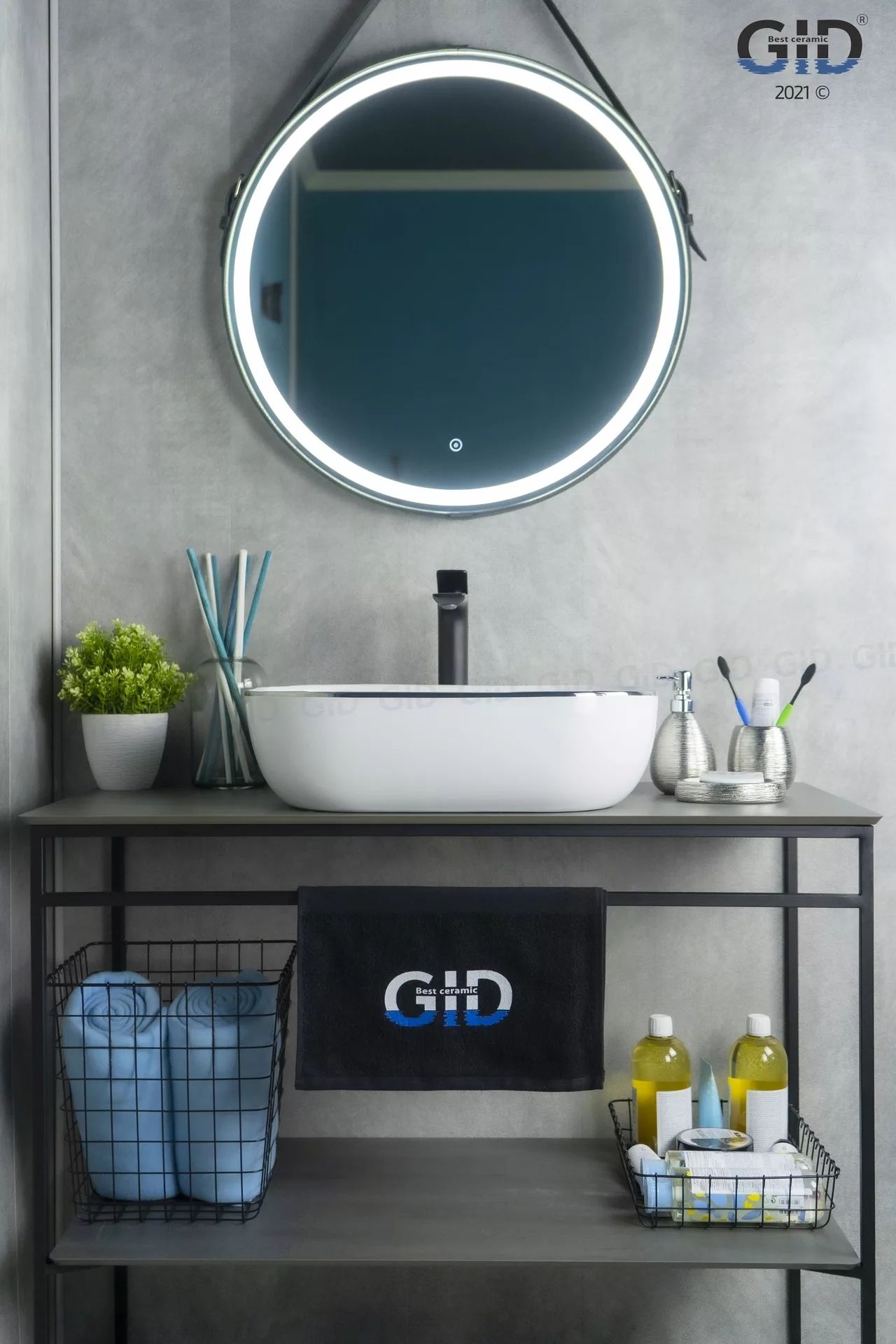 Умывальник Gid D1302H011 50x40, 53305