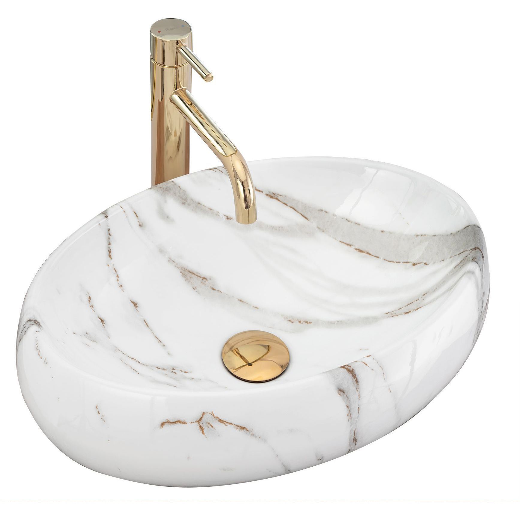 Умывальник Rea Linda Lava 48.5x34, REA-U8695