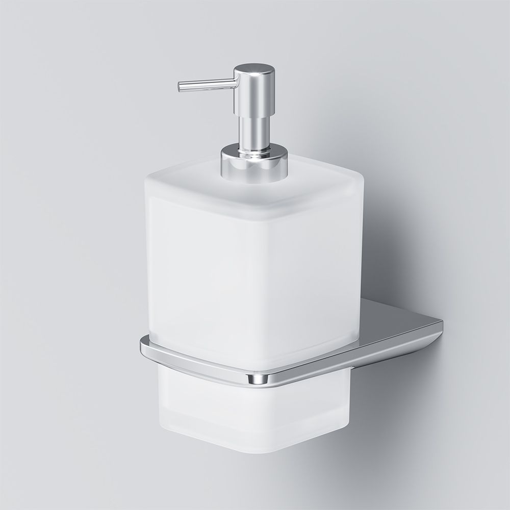 Стеклянный диспенсер для жидкого мыла с настенным держателем AM.PM Inspire 2.0, A50A36900