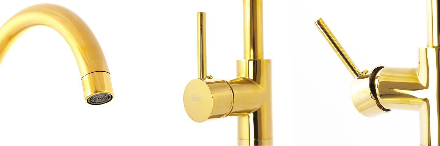Смеситель для ванны Rea Ortis L.Gold, REA-B7430