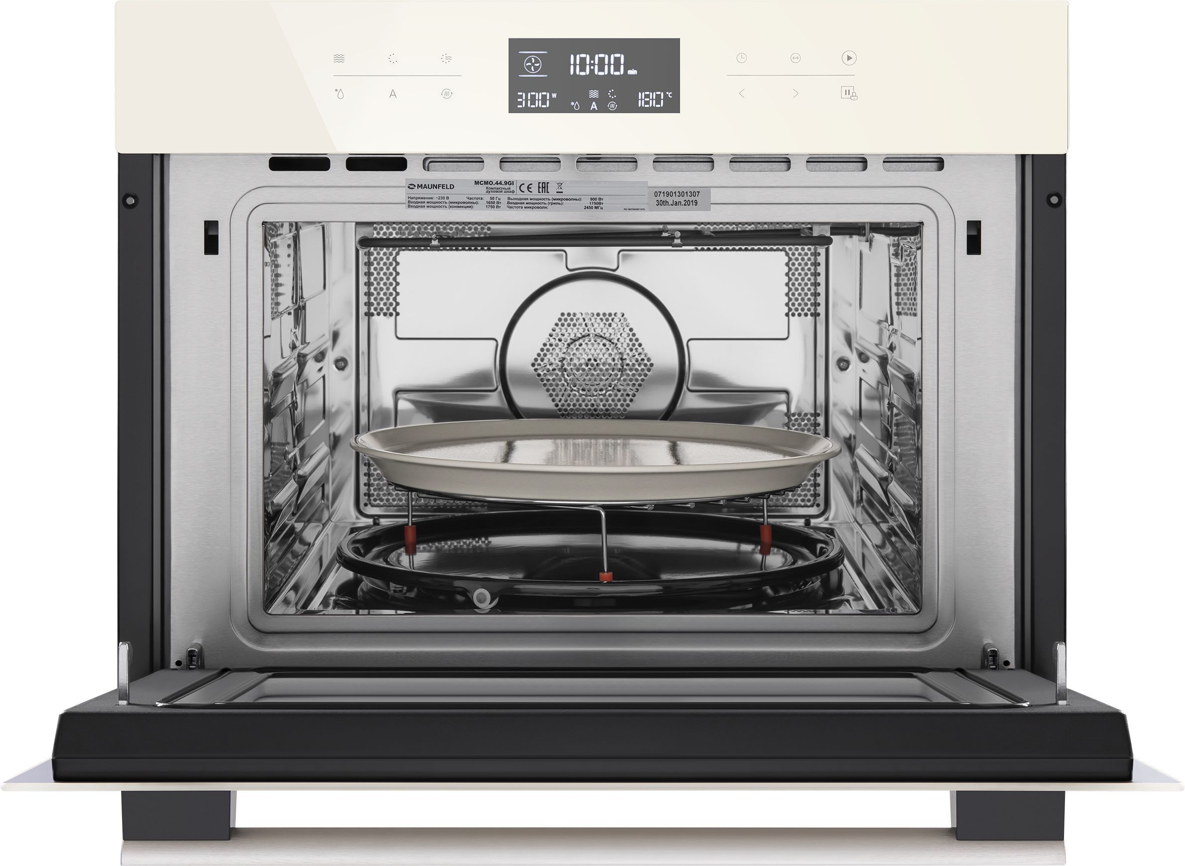 Шкаф духовой электрический с функцией СВЧ Maunfeld, MCMO.44.9GBG