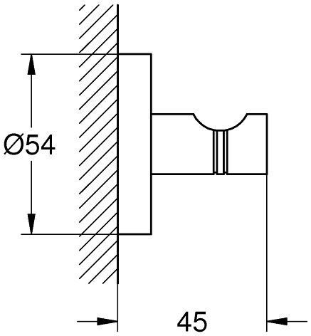 Крючок для банного халата Grohe Essentials, 40364001