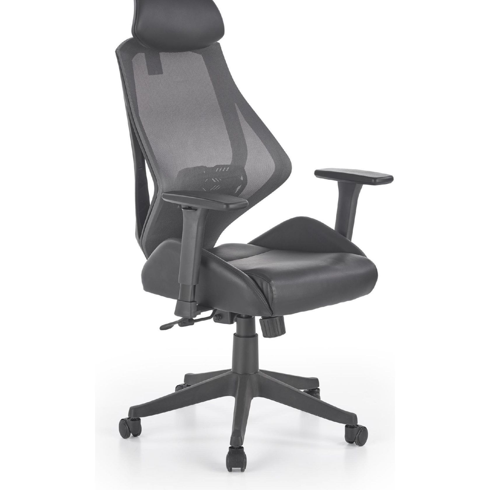 Кресло компьютерное Halmar Hasel черный/серый, V-CH-HASEL-FOT