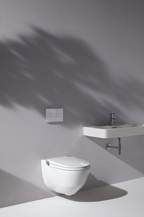 Подвесной унитаз-биде Laufen Cleanet Riva Rimless LCC, 8.2069.1.400.000.1