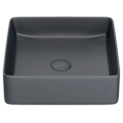 Умывальник накладной, серый матовый, Iddis Slide 36x36, SLIGM01i27