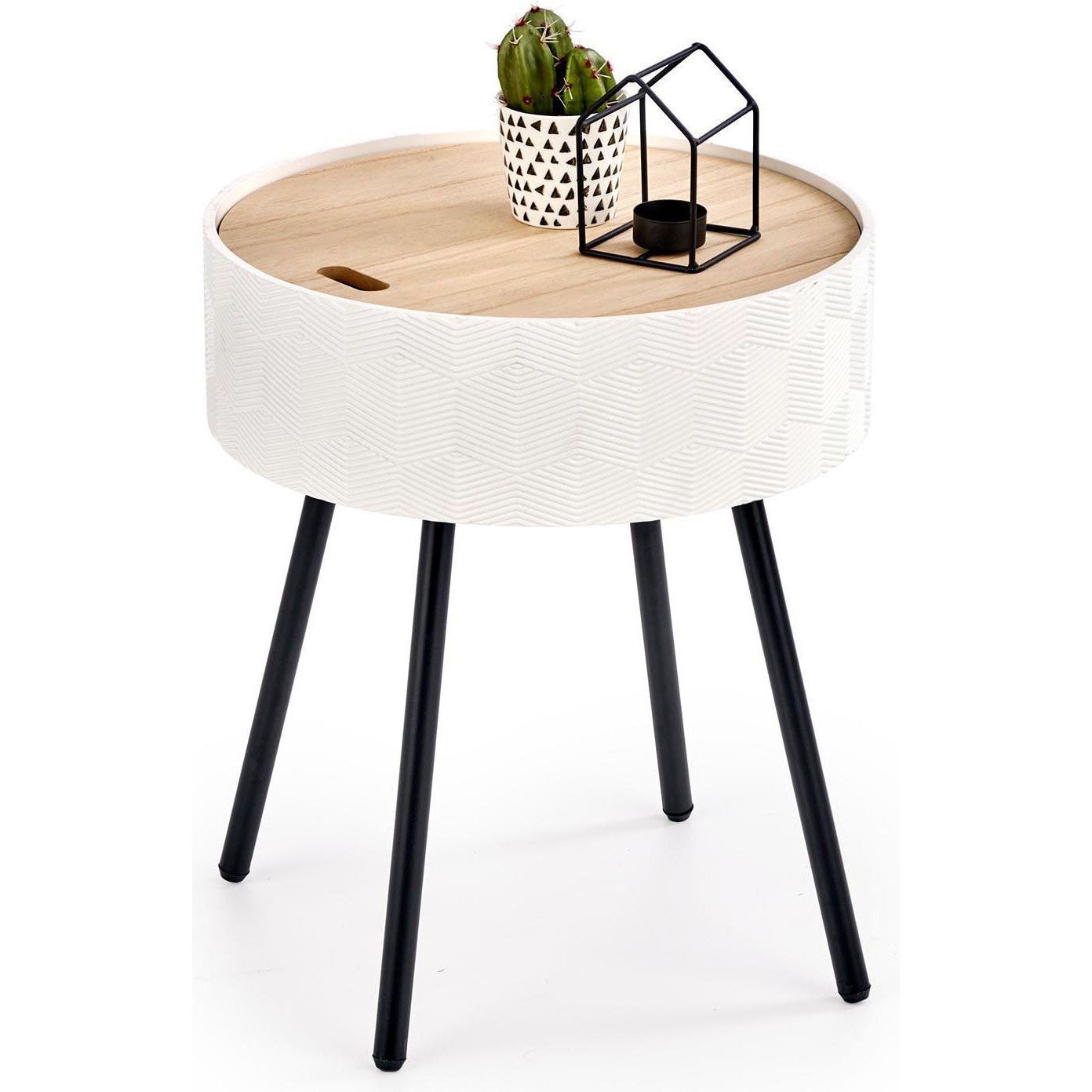 Стол журнальный Halmar Aura белый матовый, V-CH-AURA-LAW-BIALY