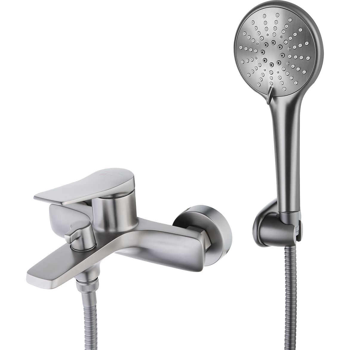 Смеситель для ванны с коротким изливом с аксессуарами Lemark Bronx, LM3714GM