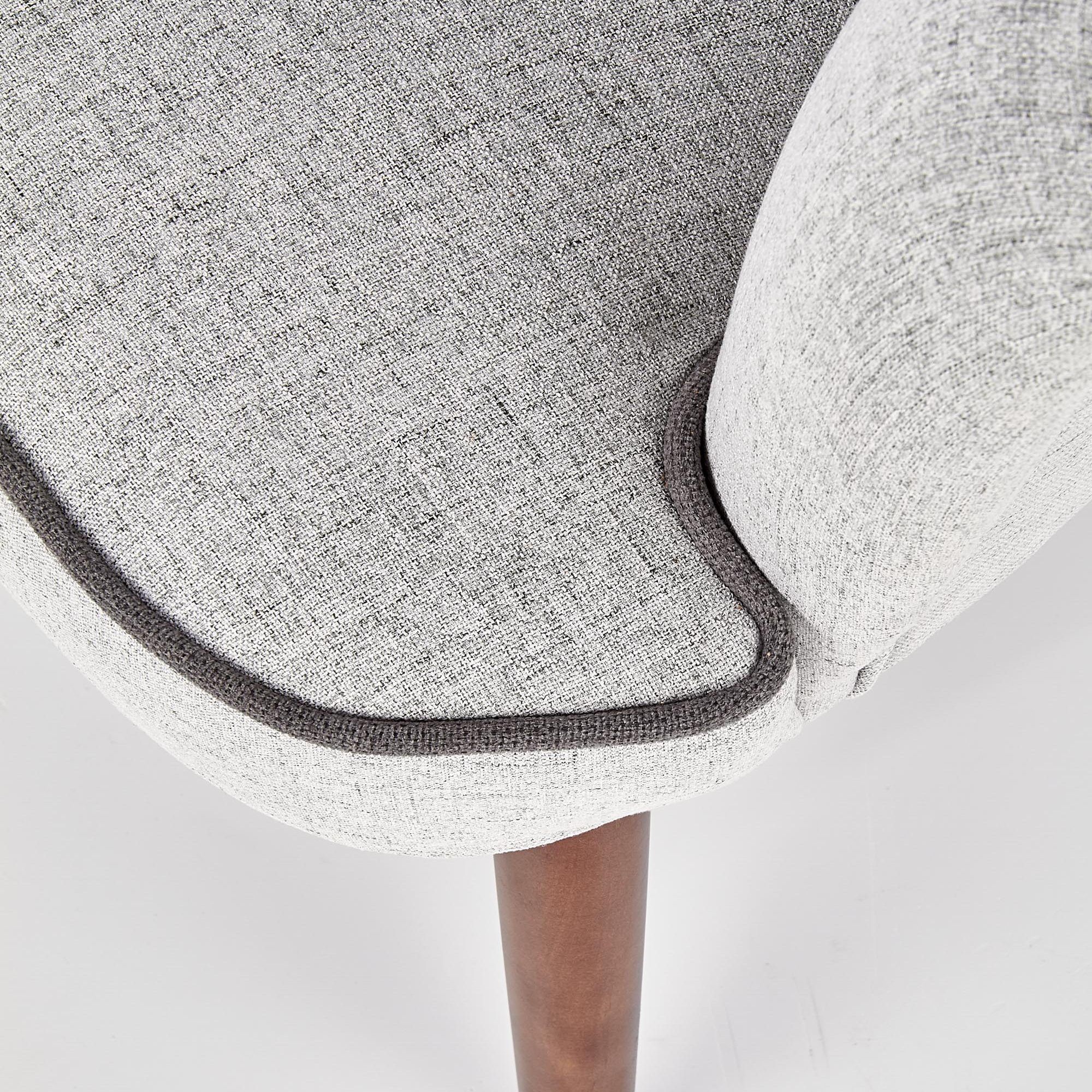 Кресло Halmar Bishop светло-серый/орех, V-PL-BISHOP-FOT