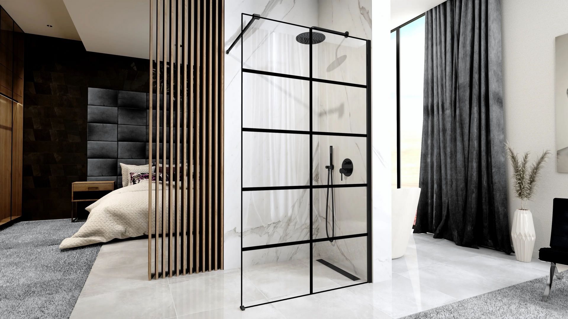 Душевая перегородка Rea Bler-1 90, REA-K7953