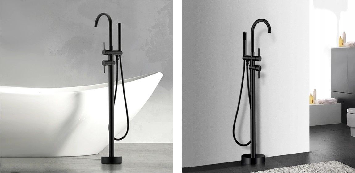 Смеситель для ванны Rea Ortis Black, REA-B0232