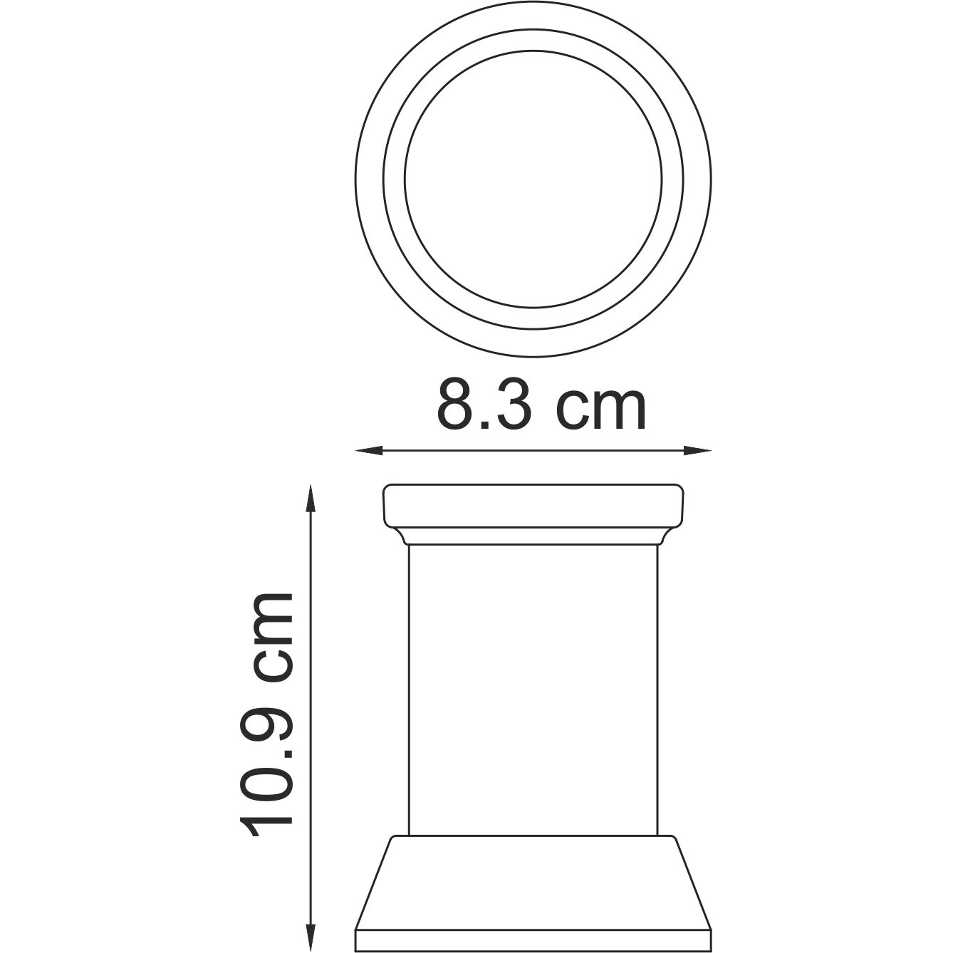 Стакан для зубных щеток WasserKRAFT Donau, K-2428