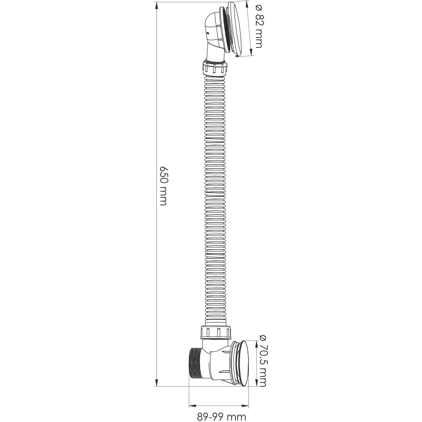 Слив-перелив для ванны WasserKRAFT, A159