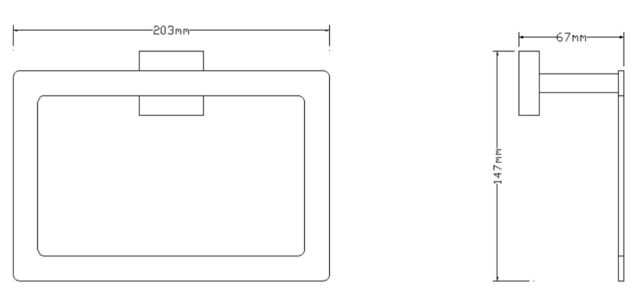 Вешалка для полотенца круглая Omnires Lift, 8160CR