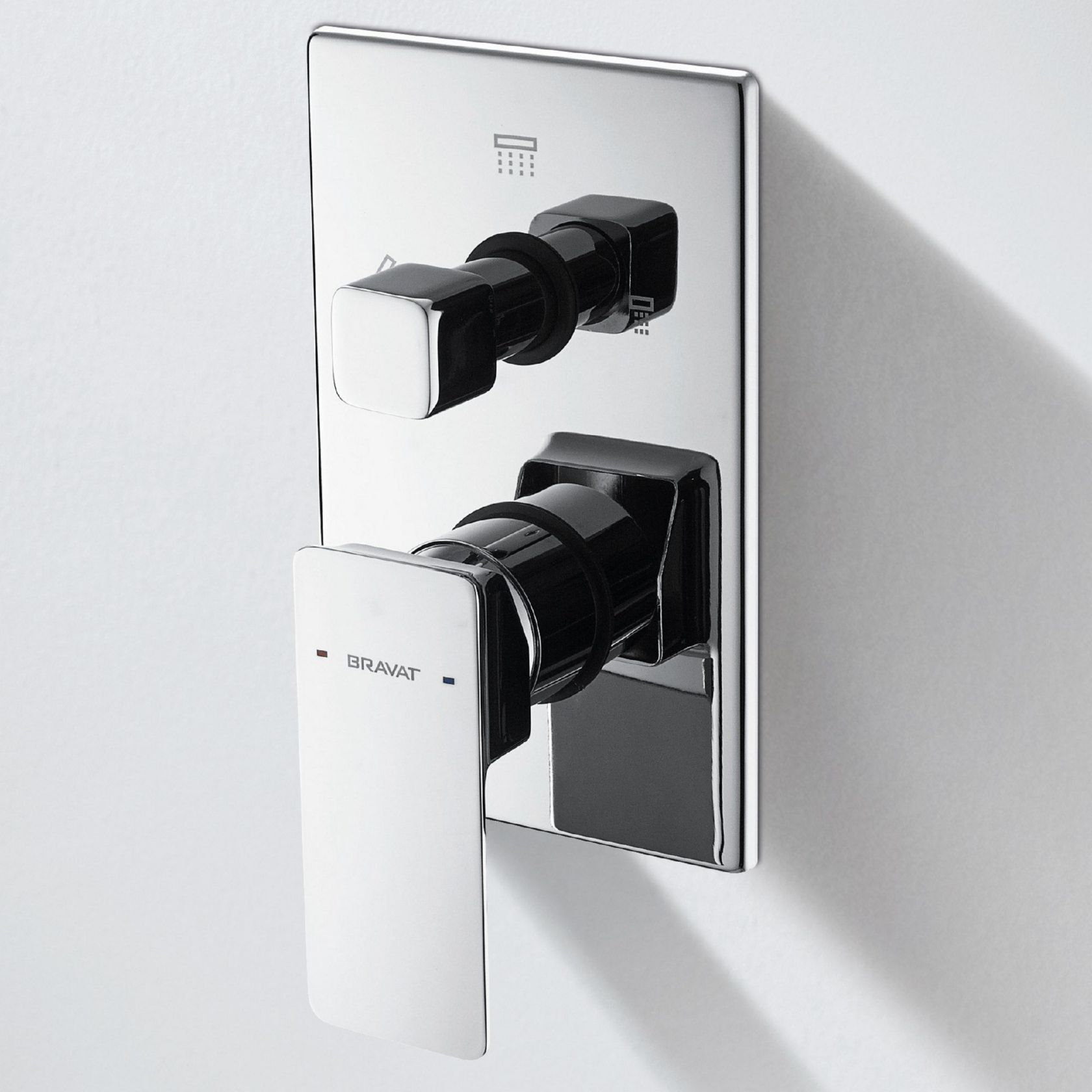 Накладка для смесителя скрытого монтажа Bravat Phillis (3 функции) P69195C