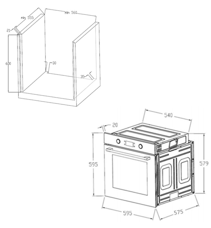 Шкаф духовой электрический Maunfeld AEOH.749B2