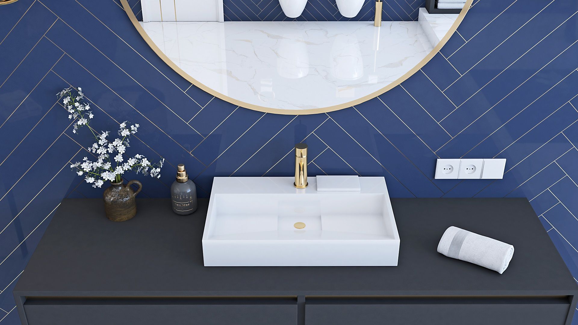 Умывальник Rea Goya 50x37, REA-U8900