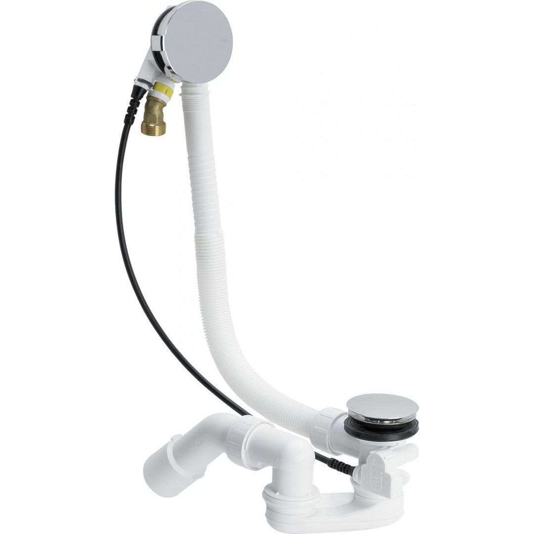 Сифон для ванны Viega Simplex Trio с наполнением переливом, накладка MT5, 728007