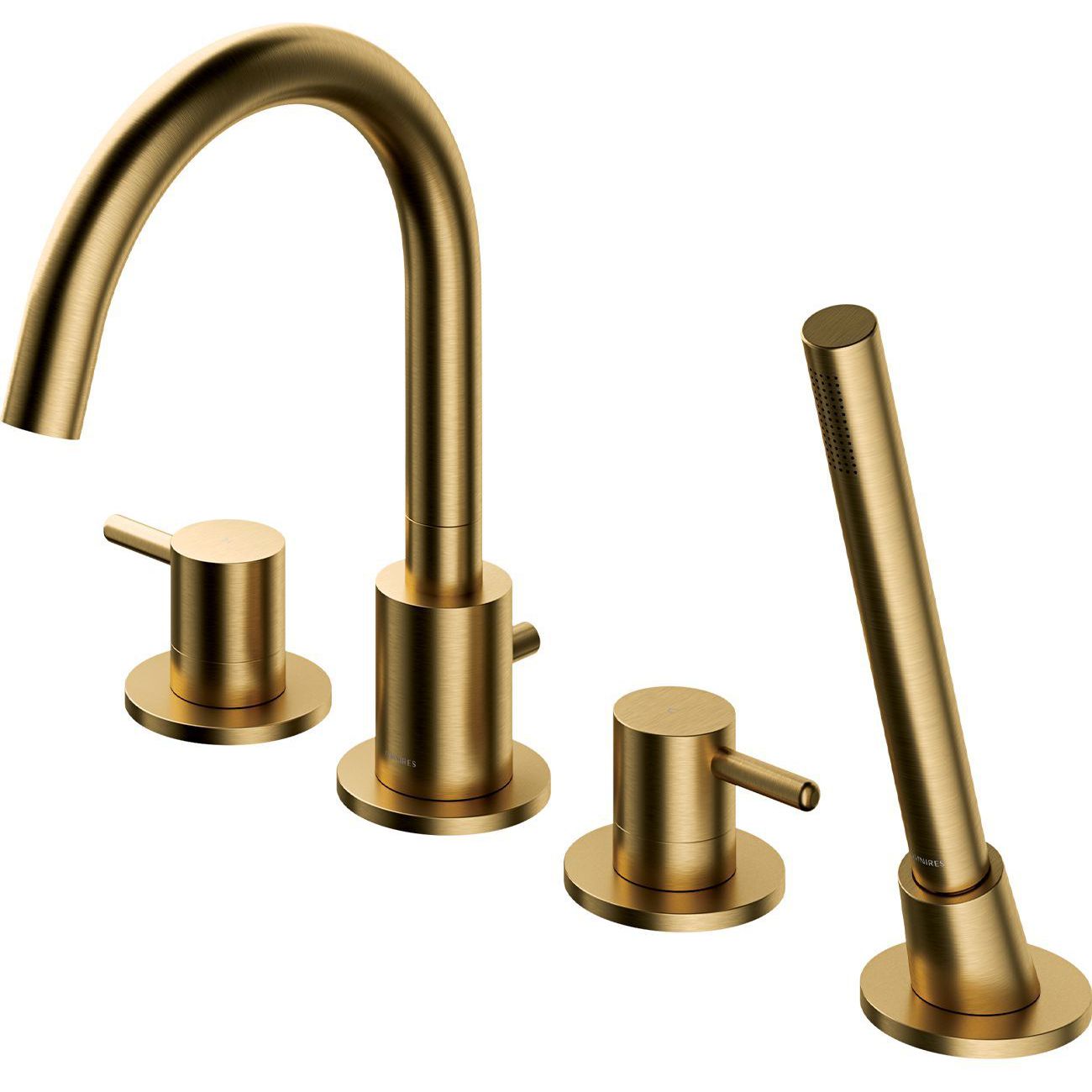 Смеситель для ванны на 4 отверстия Omnires Y, Y1232GLB