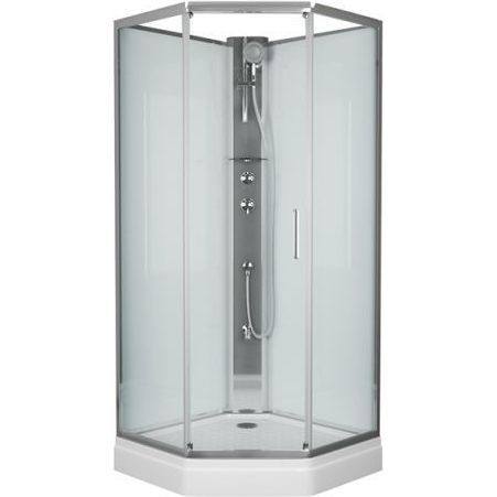 Душевая кабина Bravat N10806 White 90x90, BC090.6100A White