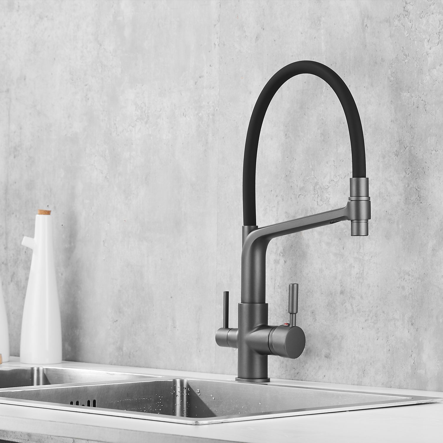 Смеситель для кухни с гибким изливом под фильтр Rose, R658Y